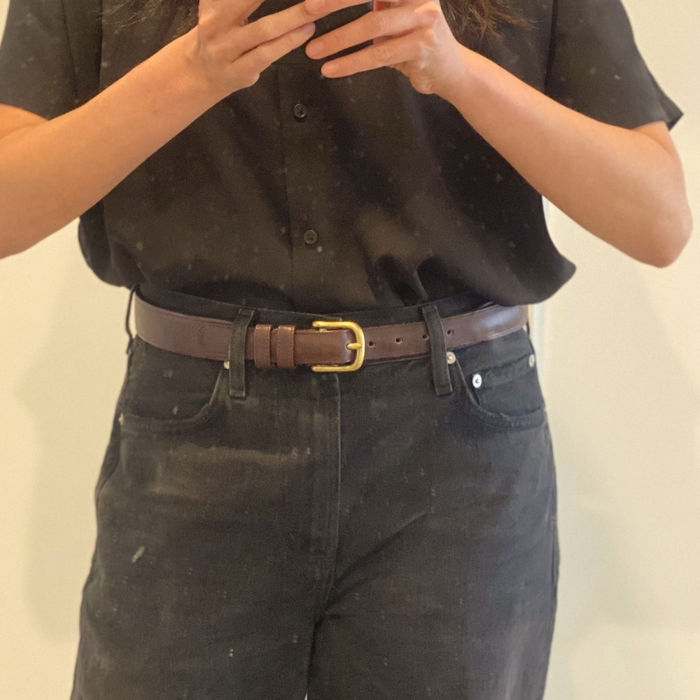 Coach genuine leather belt